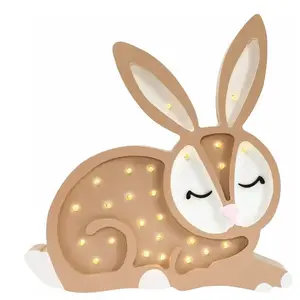 Comparateur de prix : LITTLE LIGHTS Lampe Veilleuse Lapin Chocolat