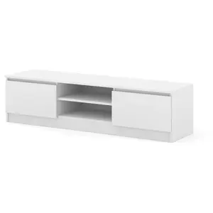 Homlando Bim Furniture - Meuble tv maja 150 cm blanc mat table pour ... pas cher