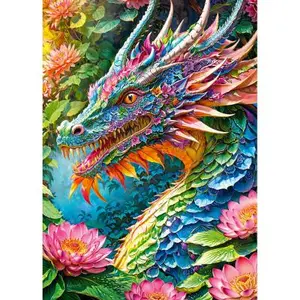 CherryPazzi Puzzle - Cherry Pazzi - Dragon Chanceux - 1000 pièces pas cher