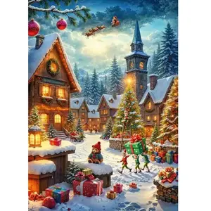 CherryPazzi Puzzle 1000 pièces : Les assistants du Père Noël pas cher