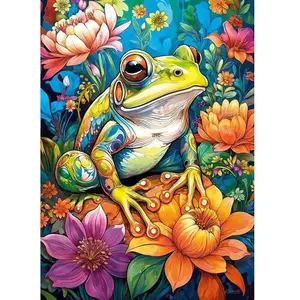 CherryPazzi Puzzle 1000 pièces : Grenouille Flower Power pas cher