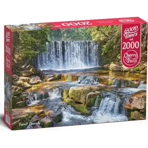 CherryPazzi Puzzle 2000 pièces - Cherry Pazzi - Cascade forestière pas cher