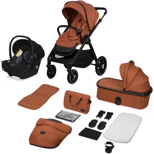 La poussette lionelo 3 en 1 : nacelle, poussette, siège adaptable adac