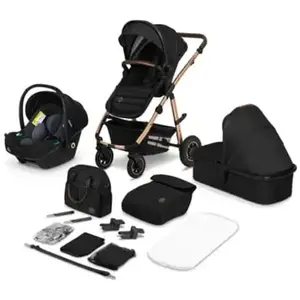 Poussette combinée LIONELO Amber 3en1 jusqu'à 22Kg avec nacelle, siège...
