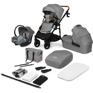 lionelo Poussette trio combinée 3en1 Mari Tour Grey StoneVendu parcdiscount