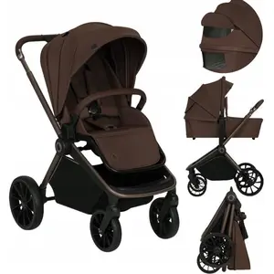 Poussette combinée Lionelo Mika Plus 2en1 jusqu'à 38 mois (22kg), capo... pas cher