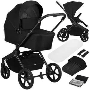 Poussette 2 en 1 Lionelo Freya avec nacelle et siège auto, pliable jus...
