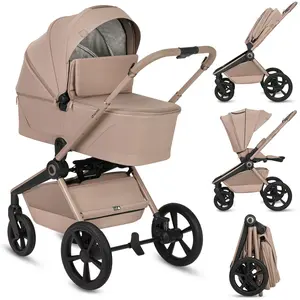 Poussette 2 en 1 Lionelo Freya avec nacelle et siège auto, pliable jus...