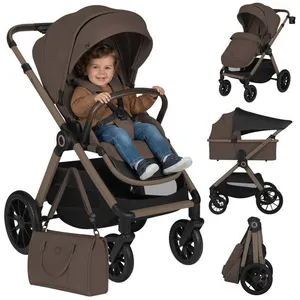 Poussette 2 en 1 LIONELO Layla - Nacelle - Sac à langer - Habillage pl...