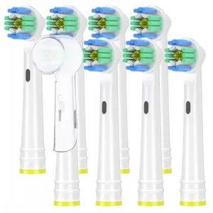 Nelips 8x Têtes de brosse à dents interchangeables 3d Blanc EB-18A pas cher