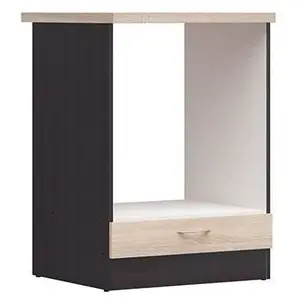 BigBuy Home JUNONA Meuble bas four 60 cm - Plan de travail - Chêne sonoma