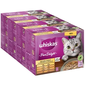 Whiskas Whiskas Pure Delight Multipack Ragoût De Volaille En Gelée 12 X 85 G pas cher