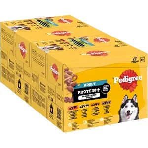 Pedigree Adult Protein Plus en gelée pour chien - 24 x 85 g (4 variét... pas cher