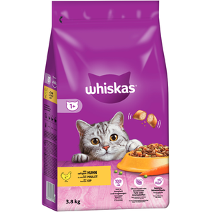 Comparateur de prix :  Whiskas Whiskas - Croquettes +1 au Poulet pour Chat - 3,8Kg (l'emballage peut varier)