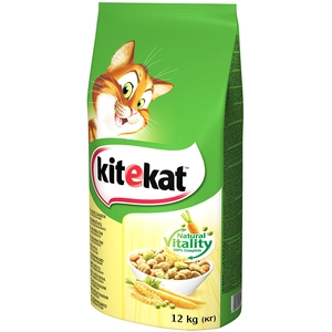 Kitekat Adult poulet, légumes pour chat - 12 kg pas cher
