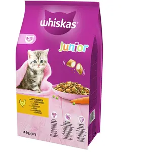 Comparateur de prix :  Whiskas Whiskas Croquettes Chaton Poulet Mois Nourriture Pour Chat 14kg 2-12 M
