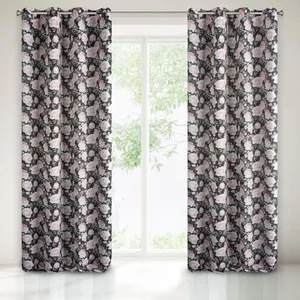 Eurofirany Prêt Rideau Bellis 140x250 Cm Noir pas cher