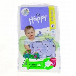 Bella Baby Happy Soft&Delicate Size 4 Maxi couches jetables 8-14 kg 62 pcs pas cher
