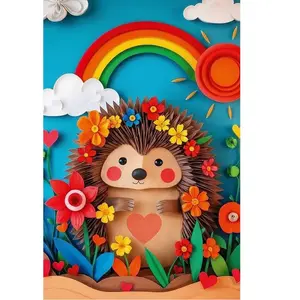 Puzzle 160 40ème anniversaire de Trefl Paper Art : Hérisson 40046 pas cher