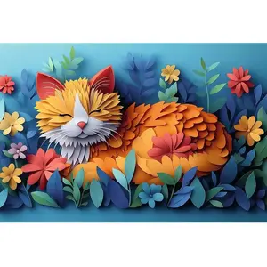 Puzzle 160 40e anniversaire de Trefl PaperArt : Chaton 40049
