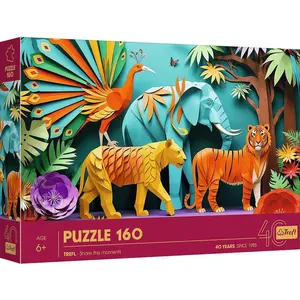 Puzzle 160 40e anniversaire Trefl Paper Art : Jungle 40051