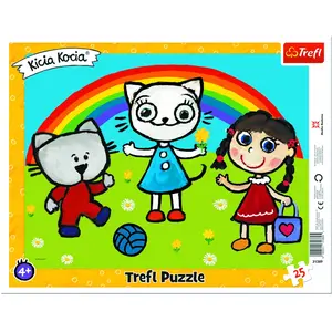 Puzzle Cadre - Kittykit 25 Pièces Trefl pas cher