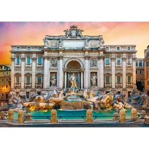 Puzzle 500 pièces - TREFL - Fontaine de Trevi, Rome - Voyage et cartes - Adulte - Intérieur pas cher