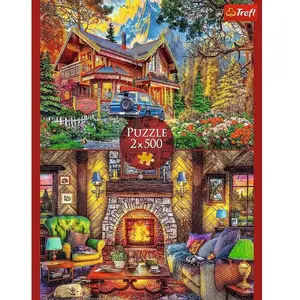 Trefl Puzzle 2 x 500 pièces : Excursion en montagne pas cher