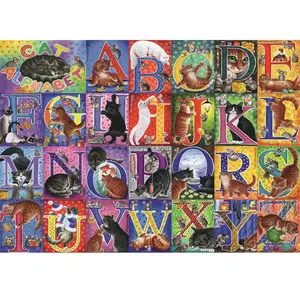 Trefl Puzzle 500 pièces : L'alphabet du chat