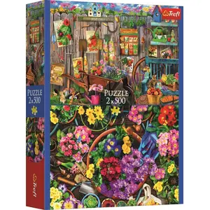 Trefl Puzzle 2x500 pièces : Les travaux du jardin pas cher