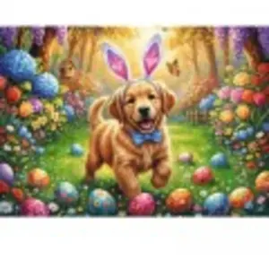 Trefl Puzzle 500 pièces : Chien de Pâques pas cher