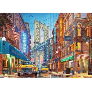 Trefl Puzzle 500 pièces : Vue du pont de Manhattan pas cher