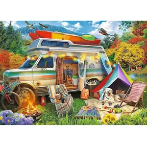 Trefl - Premium Puzzle Plus : Tea Time : Kampe - 500 dielov pas cher