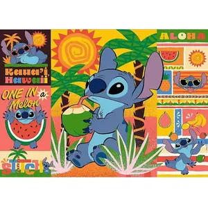 Trefl Puzzle 500 pièces : Vacances avec Stitch - Disney