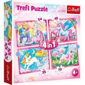 Puzzles Licornes et magie TREFL - 35 à 70 pièces - Pour enfants dès 4 ans pas cher