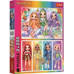 Trefl Poupées Arc-En-Ciel - Mga Rainbow High pas cher