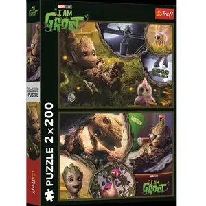 Trefl 2 Puzzles - Je Suis Groot - Marvel Les Gardiens De La Galaxie pas cher
