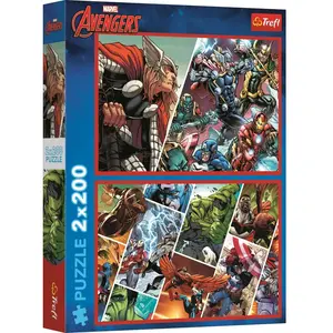 Trefl 2 Puzzles - Défenseurs Du Monde - Disney Marvel The Avengers pas cher