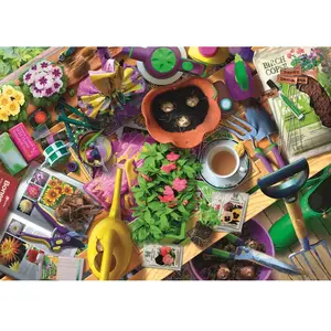 Trefl Puzzle 1000 pièces : Ranger le jardin pas cher
