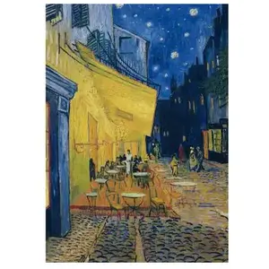 Trefl Puzzle 1000 pièces Collection Art : Terrasse de café la nuit