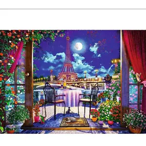 Trefl Puzzle 1000 pièces Premium Plus : Paris au Clair de lune
