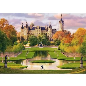 Trefl Puzzle 1000 pièces : Photo Odyssée : Château de Schwerin, Allemagne pas cher