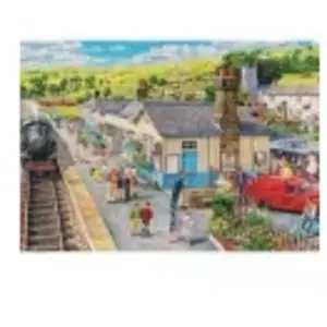 Trefl Puzzle 1000 pièces : Tea Time : La Station Village pas cher