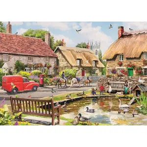 L'Heure Du Thé : Village D'Été 1000 Pièces  Trefl