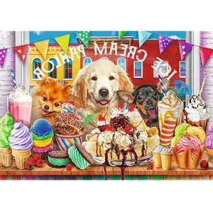 Puzzle 1000 pièces - TREFL - Chien Peekers - Animaux - Adulte - Intérieur pas cher