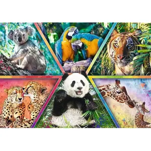 Puzzle 1000 pièces - TREFL - Royaume des animaux - Adulte - Intérieur - 1000 pièces