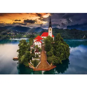 Trefl Puzzle 1000 pièces : Photo Odyssée : Lac de Bled, Slovénie pas cher