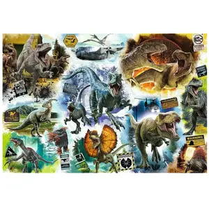 Trefl Puzzle 1000 pièces : Jurassic World : Sur la piste des dinosaures