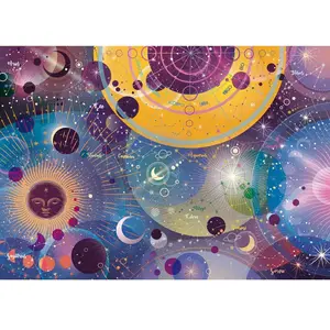 Trefl Puzzle 1000 pièces : Unlimited Fit Technology : Constellations pas cher