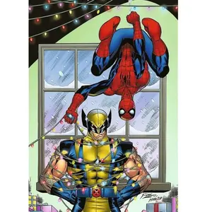 Trefl Puzzle 1000 pièces : Spider-man et Wolverine pas cher
